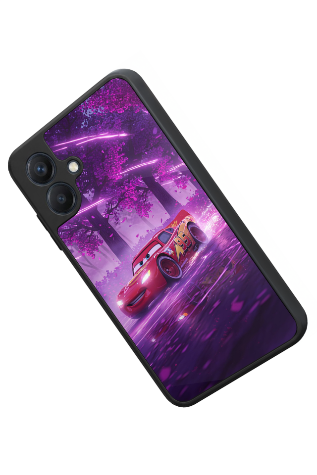 Samsung Galaxy A07 Uyumlu Şimsek McQueen Tasarımlı Glossy Premium Kılıf