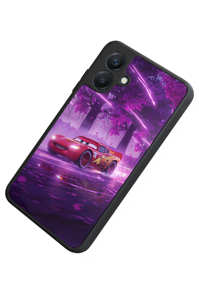 Samsung Galaxy A07 Uyumlu Şimsek McQueen Tasarımlı Glossy Premium Kılıf