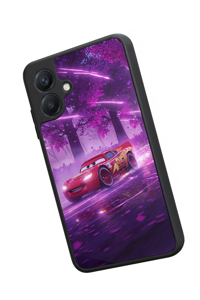 Samsung Galaxy A07 Uyumlu Şimsek McQueen Tasarımlı Glossy Premium Kılıf