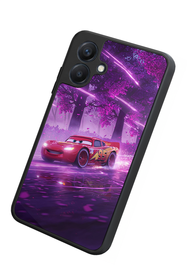 Samsung Galaxy A07 Uyumlu Şimsek McQueen Tasarımlı Glossy Premium Kılıf