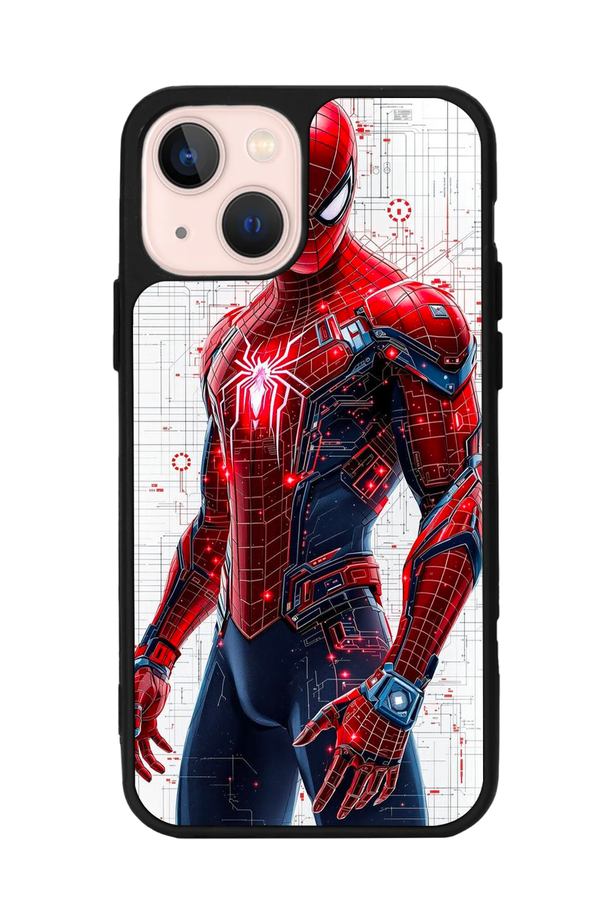 iPhone 13/14 Uyumlu Spider Man ( Örümcek Adam ) Tasarımlı Glossy Premium Kılıf