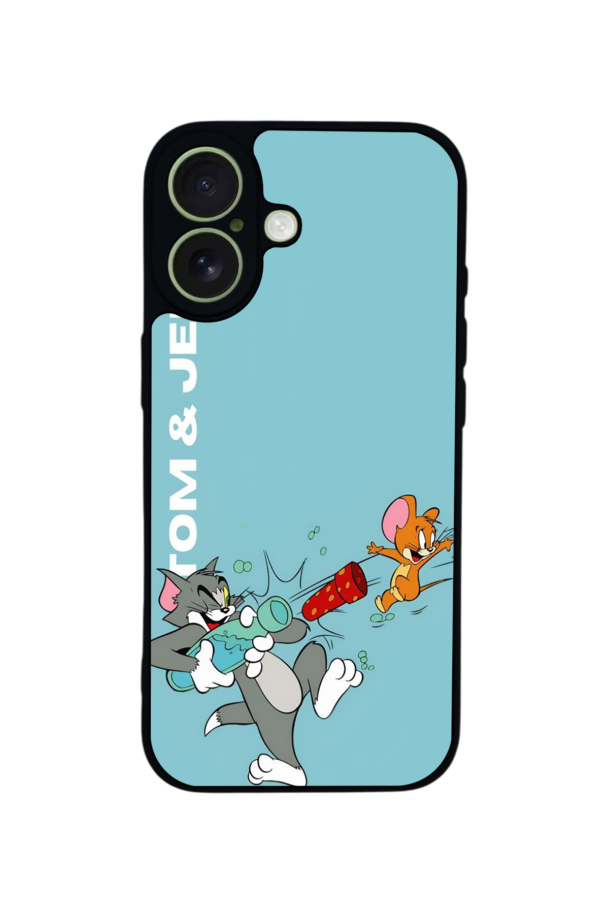 iPhone 17 Uyumlu Tom And Jerry Tasarımlı Glossy Premium Kılıf