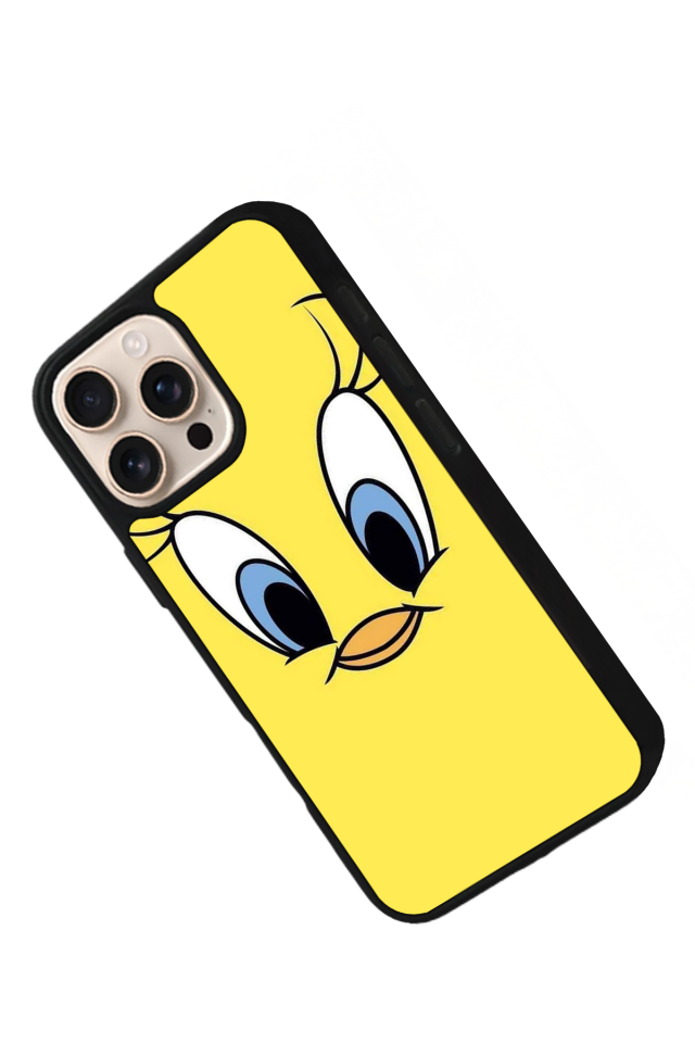 iPhone 15 Pro Max Uyumlu Tweety Tasarımlı Glossy Premium Kılıf