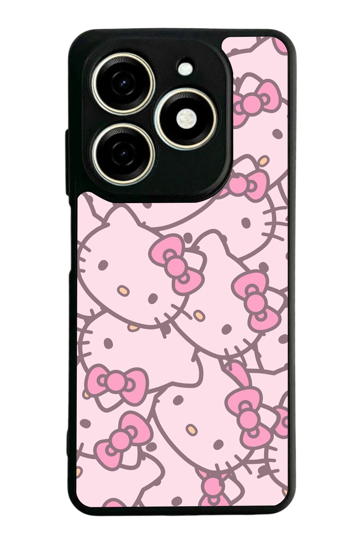 Tecno Spark 20/20C Uyumlu HelloKitty Tasarımlı Glossy Premium Kılıf
