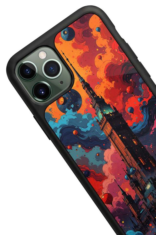iPhone 11 Pro Max Uyumlu Abstract Tasarımlı Glossy Premium Kılıf