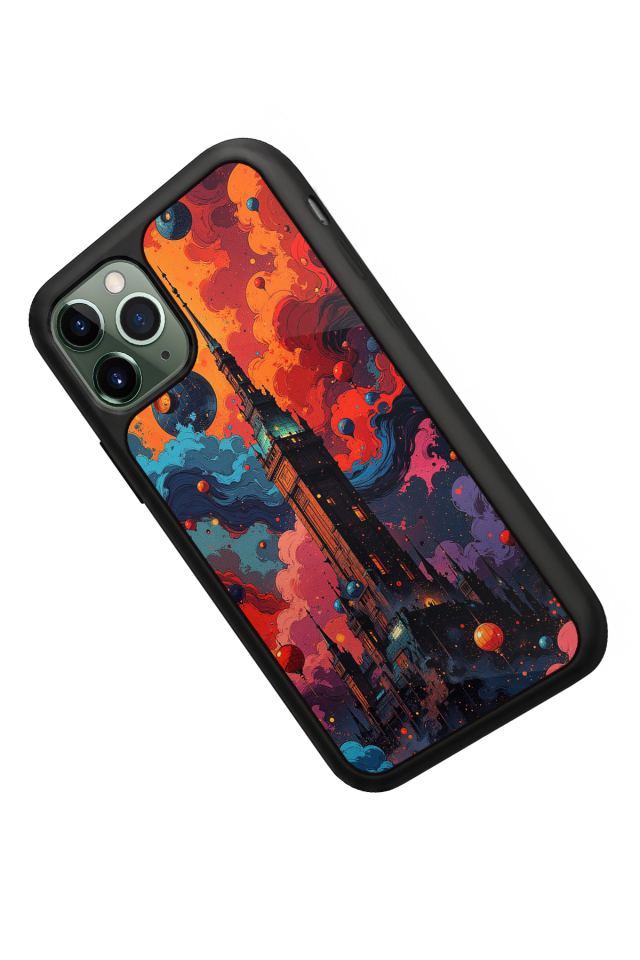 iPhone 11 Pro Max Uyumlu Abstract Tasarımlı Glossy Premium Kılıf
