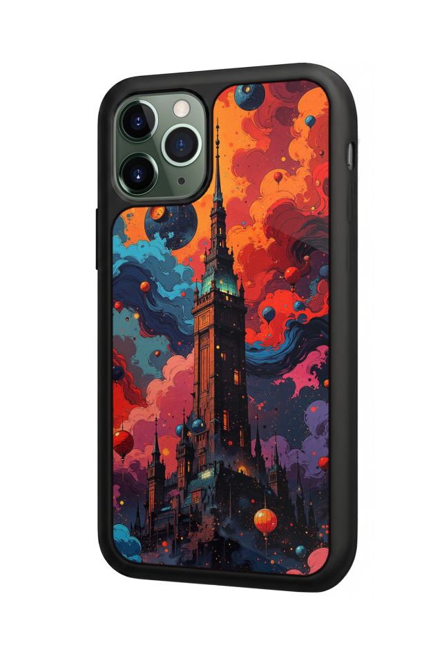 iPhone 11 Pro Max Uyumlu Abstract Tasarımlı Glossy Premium Kılıf