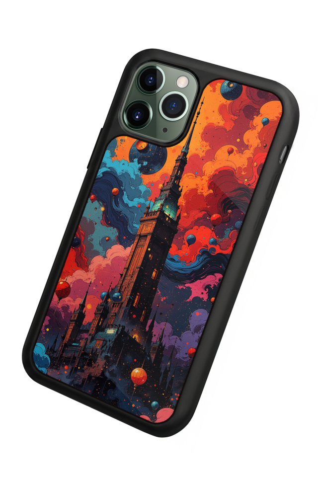 iPhone 11 Pro Max Uyumlu Abstract Tasarımlı Glossy Premium Kılıf