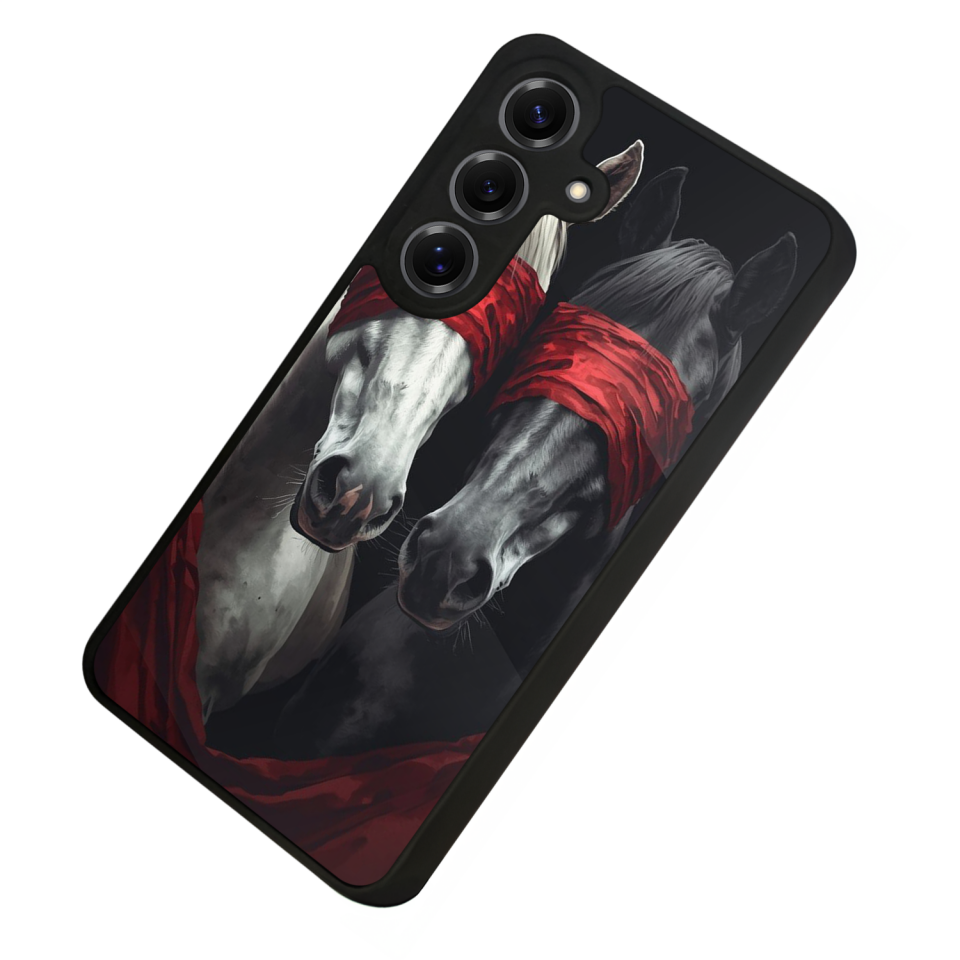 Samsung Galaxy S25 Uyumlu At Horse Tasarımlı Glossy Premium Kılıf