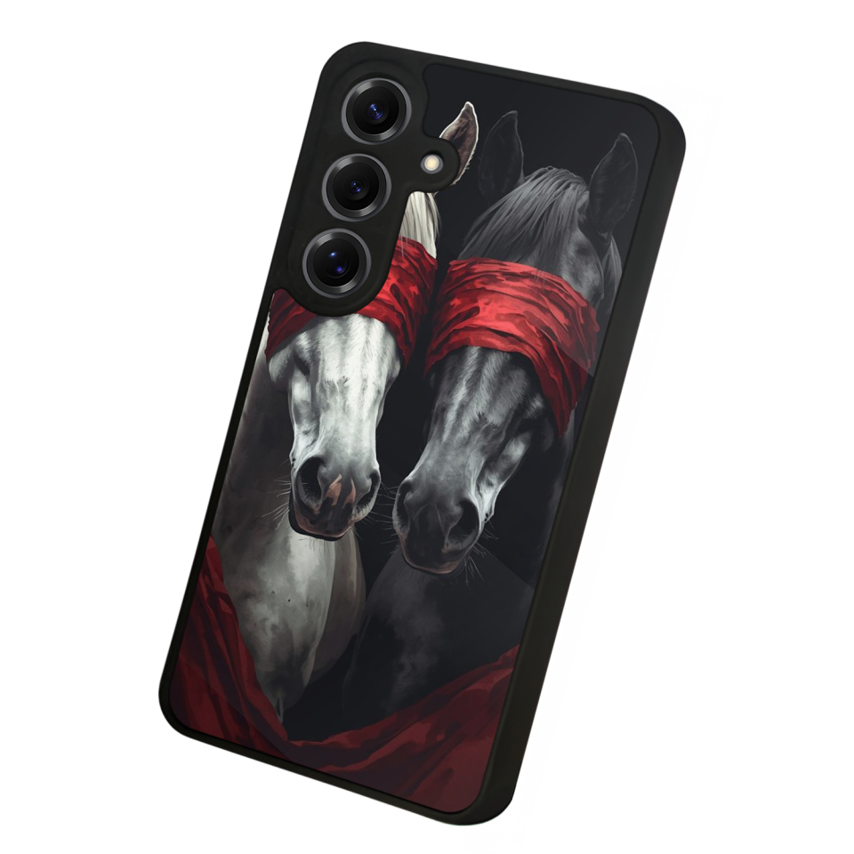 Samsung Galaxy S25 Uyumlu At Horse Tasarımlı Glossy Premium Kılıf