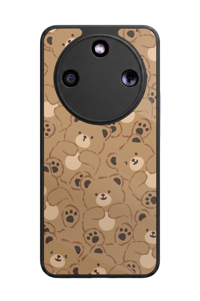 Honor Magic 8 Lite Uyumlu Ayı Tasarımlı Glossy Premium Kılıf