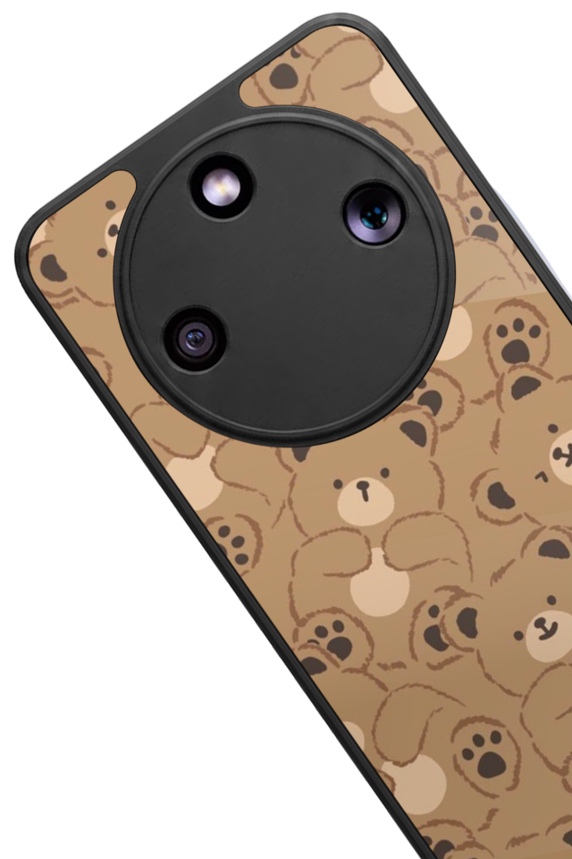 Honor Magic 8 Lite Uyumlu Ayı Tasarımlı Glossy Premium Kılıf