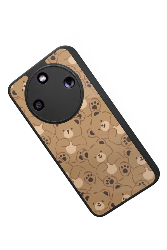 Honor Magic 8 Lite Uyumlu Ayı Tasarımlı Glossy Premium Kılıf