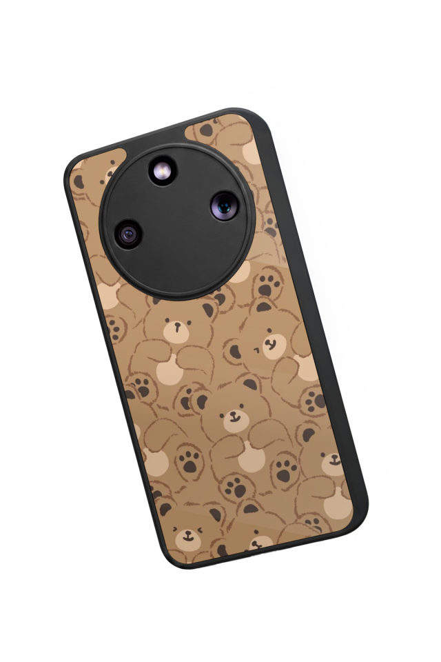 Honor Magic 8 Lite Uyumlu Ayı Tasarımlı Glossy Premium Kılıf