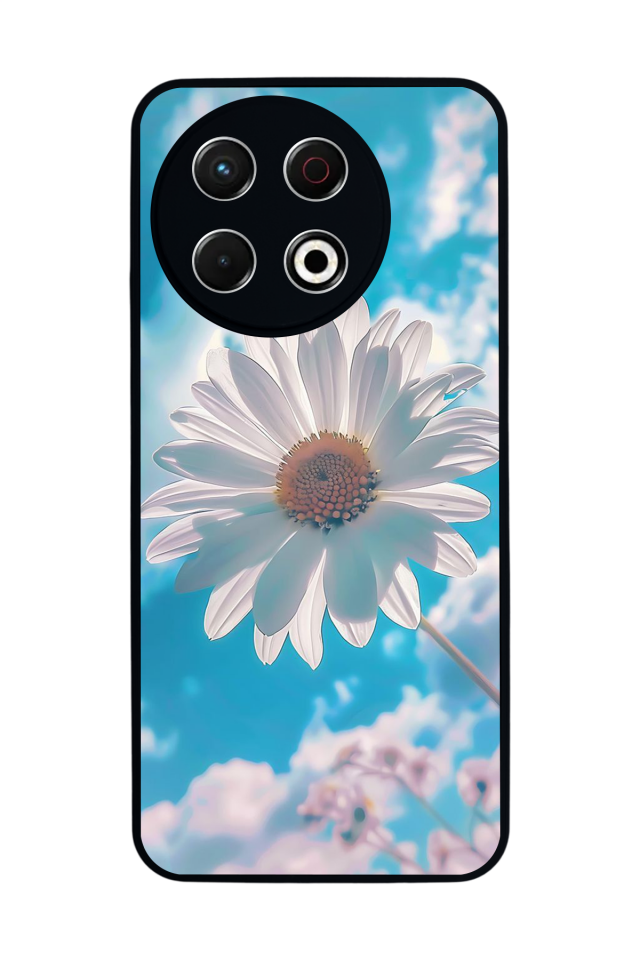 Tecno Spark 30 Pro Uyumlu Cicek Tasarımlı Glossy Premium Kılıf