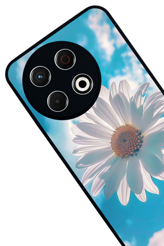 Tecno Spark 30 Pro Uyumlu Cicek Tasarımlı Glossy Premium Kılıf