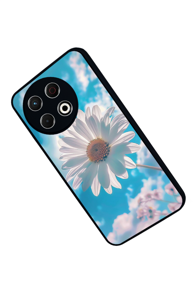 Tecno Spark 30 Pro Uyumlu Cicek Tasarımlı Glossy Premium Kılıf