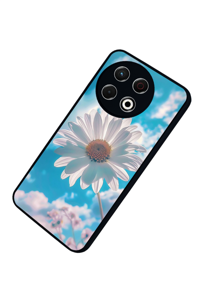 Tecno Spark 30 Pro Uyumlu Cicek Tasarımlı Glossy Premium Kılıf