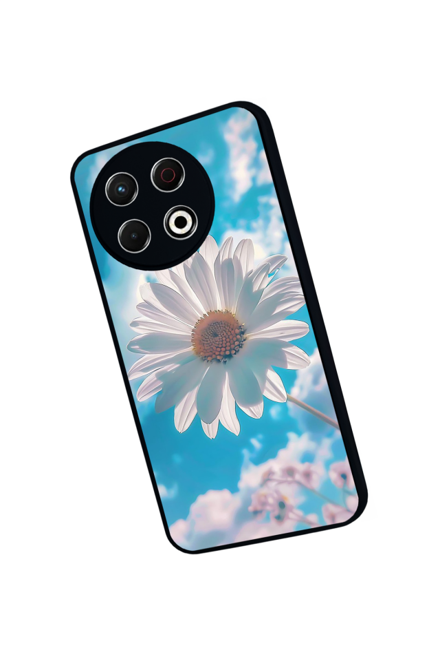 Tecno Spark 30 Pro Uyumlu Cicek Tasarımlı Glossy Premium Kılıf