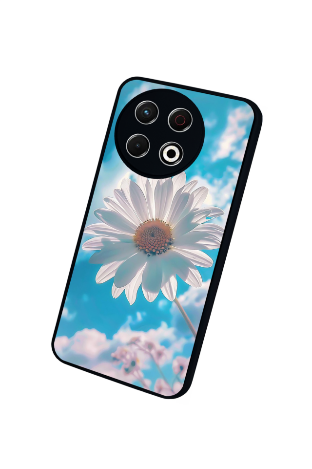 Tecno Spark 30 Pro Uyumlu Cicek Tasarımlı Glossy Premium Kılıf