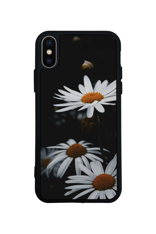 iPhone X/ XS Uyumlu Cicek Tasarımlı Glossy Premium Kılıf