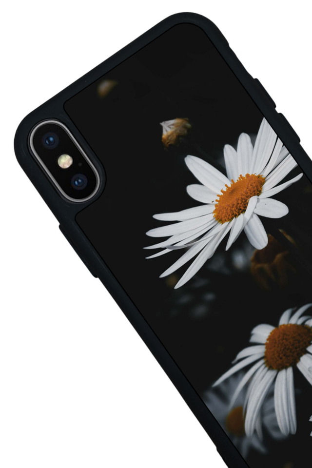 iPhone X/ XS Uyumlu Cicek Tasarımlı Glossy Premium Kılıf