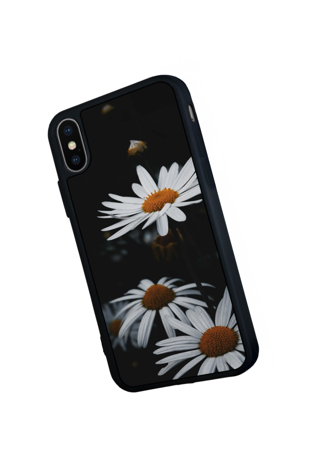 iPhone X/ XS Uyumlu Cicek Tasarımlı Glossy Premium Kılıf