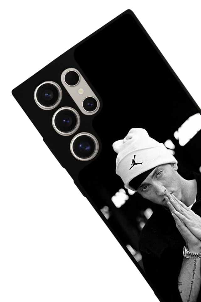 Samsung Galaxy S24 Ultra Uyumlu Eminem Tasarımlı Glossy Premium Kılıf