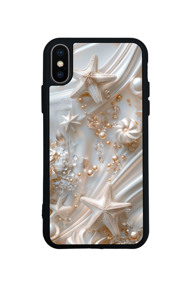 iPhone XS Max Uyumlu  İnci Tasarımlı Glossy Premium Kılıf