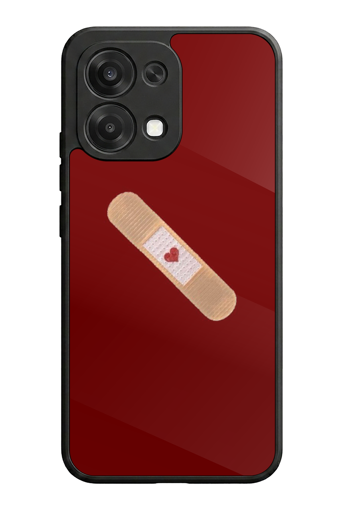 Oppo A6 Pro Uyumlu Kalp Love Tasarımlı Glossy Premium Kılıf