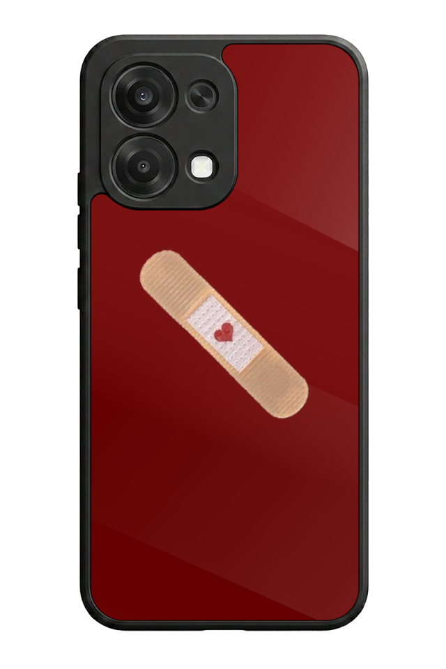 Oppo A6 Pro Uyumlu Kalp Love Tasarımlı Glossy Premium Kılıf