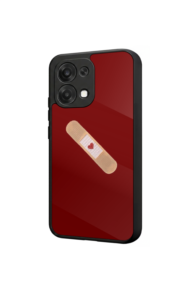 Oppo A6 Pro Uyumlu Kalp Love Tasarımlı Glossy Premium Kılıf