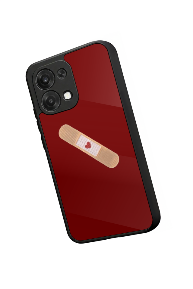Oppo A6 Pro Uyumlu Kalp Love Tasarımlı Glossy Premium Kılıf
