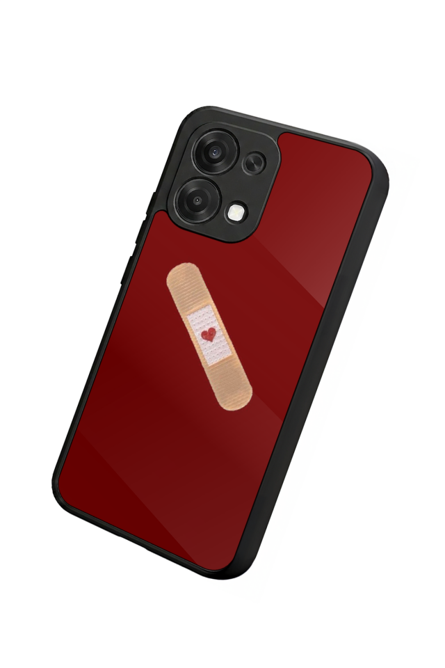 Oppo A6 Pro Uyumlu Kalp Love Tasarımlı Glossy Premium Kılıf