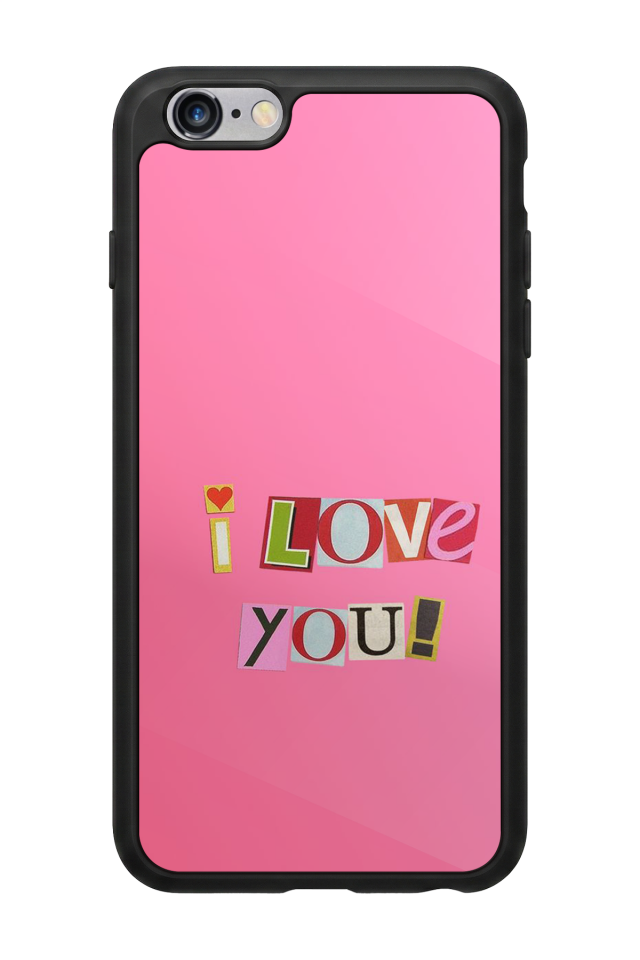 iPhone 6 Plus Uyumlu Kalp Love Tasarımlı Glossy Premium Kılıf