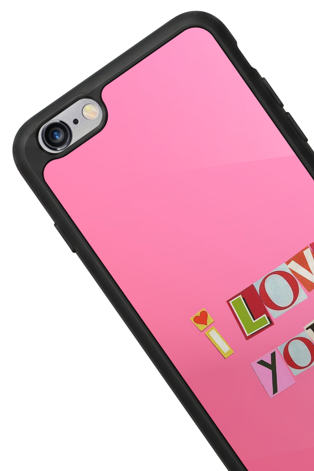 iPhone 6 Plus Uyumlu Kalp Love Tasarımlı Glossy Premium Kılıf