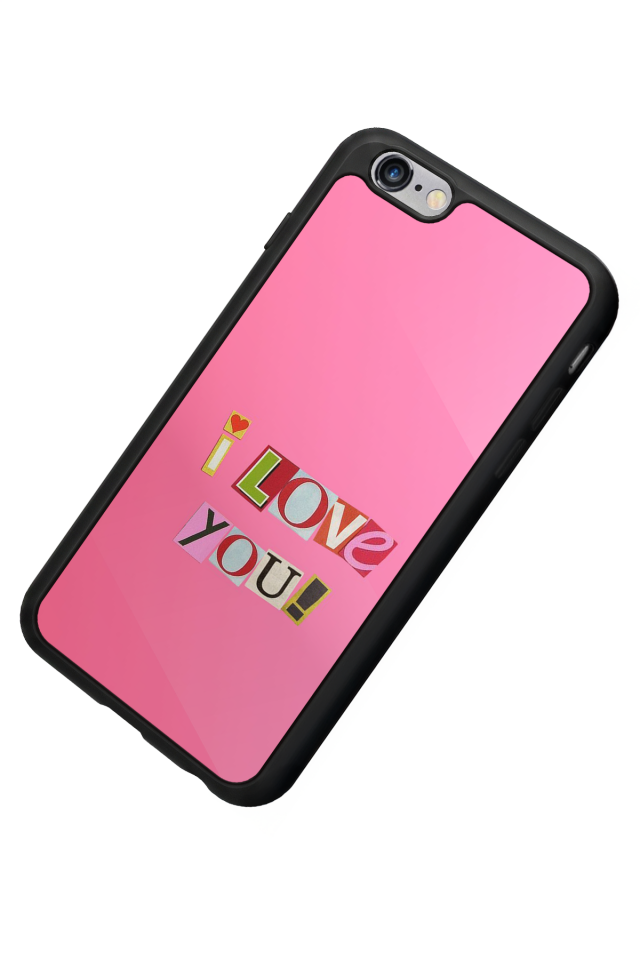 iPhone 6 Plus Uyumlu Kalp Love Tasarımlı Glossy Premium Kılıf