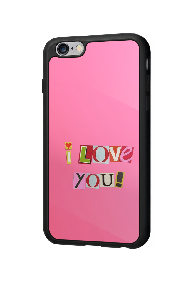 iPhone 6 Plus Uyumlu Kalp Love Tasarımlı Glossy Premium Kılıf