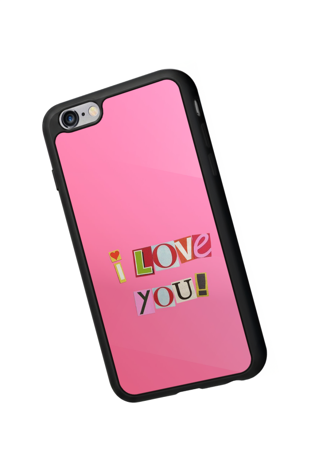 iPhone 6 Plus Uyumlu Kalp Love Tasarımlı Glossy Premium Kılıf