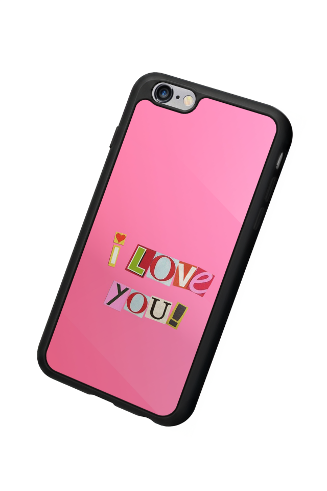 iPhone 6 Plus Uyumlu Kalp Love Tasarımlı Glossy Premium Kılıf