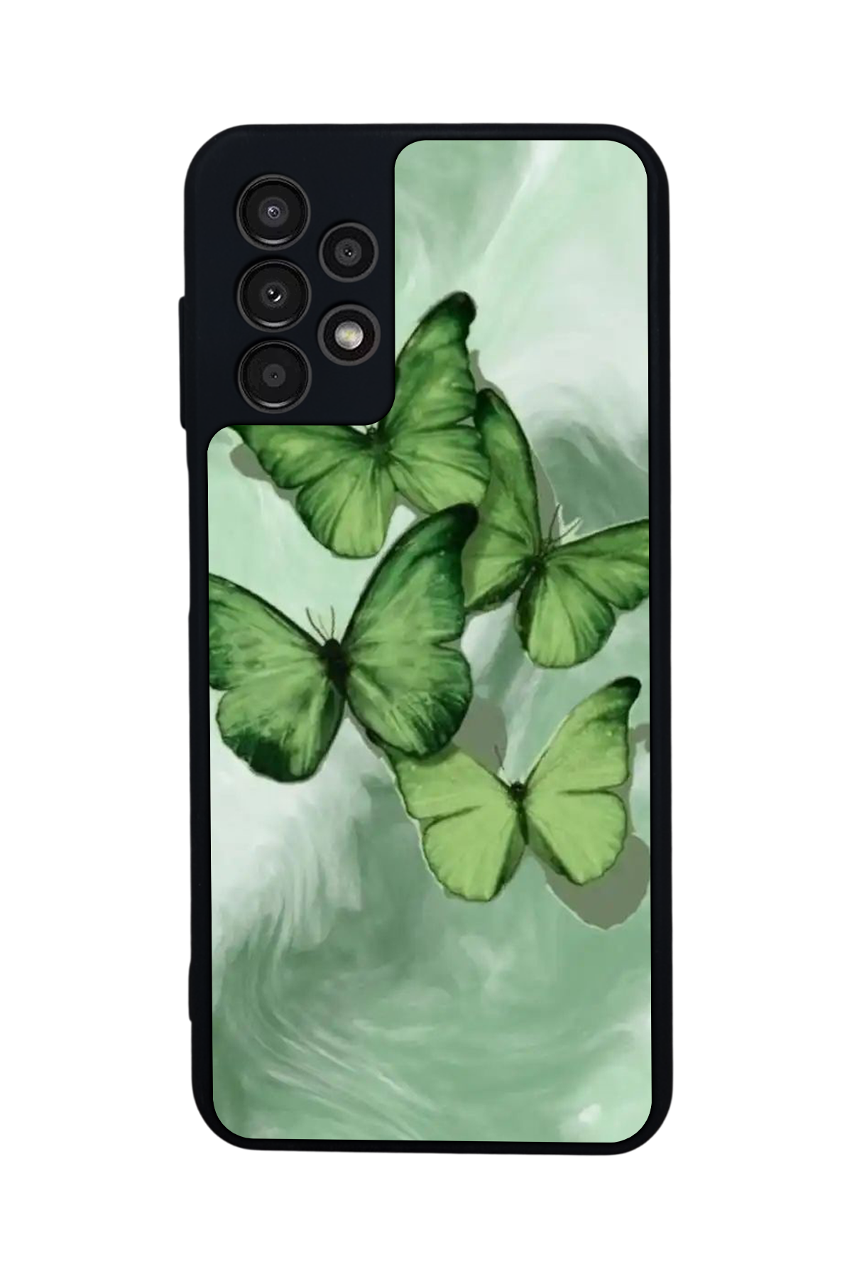 Samsung Galaxy A13 Uyumlu Kelebek Tasarımlı Glossy Premium Kılıf