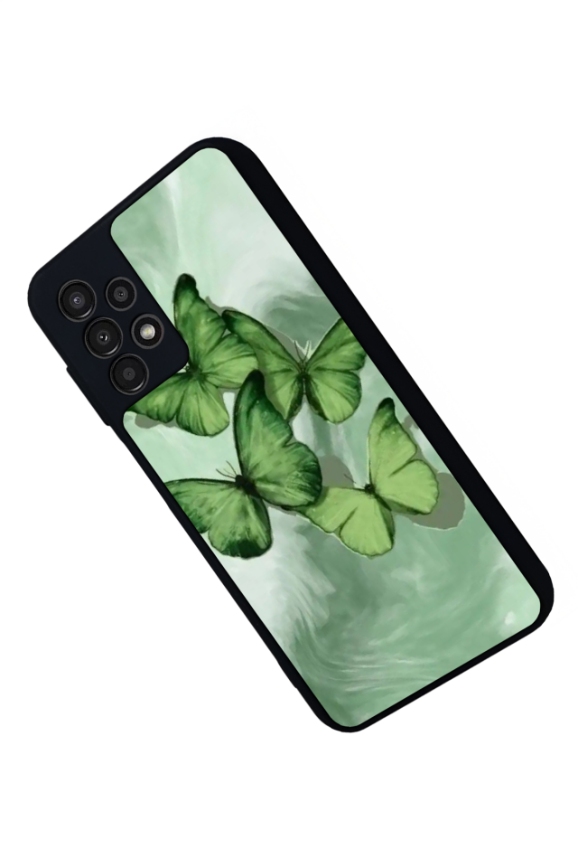 Samsung Galaxy A13 Uyumlu Kelebek Tasarımlı Glossy Premium Kılıf