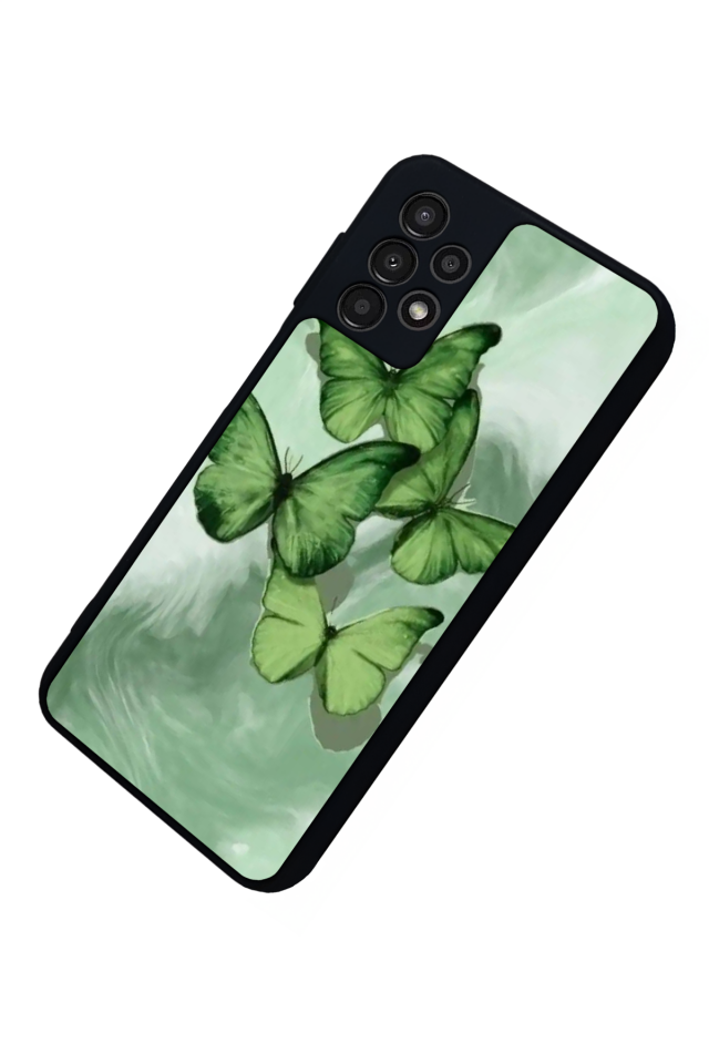 Samsung Galaxy A13 Uyumlu Kelebek Tasarımlı Glossy Premium Kılıf