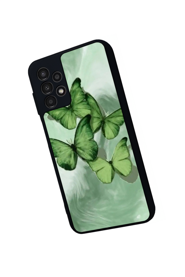 Samsung Galaxy A13 Uyumlu Kelebek Tasarımlı Glossy Premium Kılıf