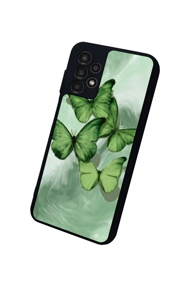 Samsung Galaxy A13 Uyumlu Kelebek Tasarımlı Glossy Premium Kılıf