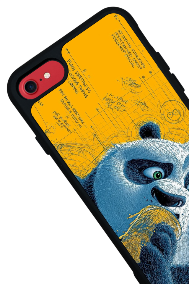 iPhone 8 Uyumlu Kung Fu Panda Tasarımlı Glossy Premium Kılıf
