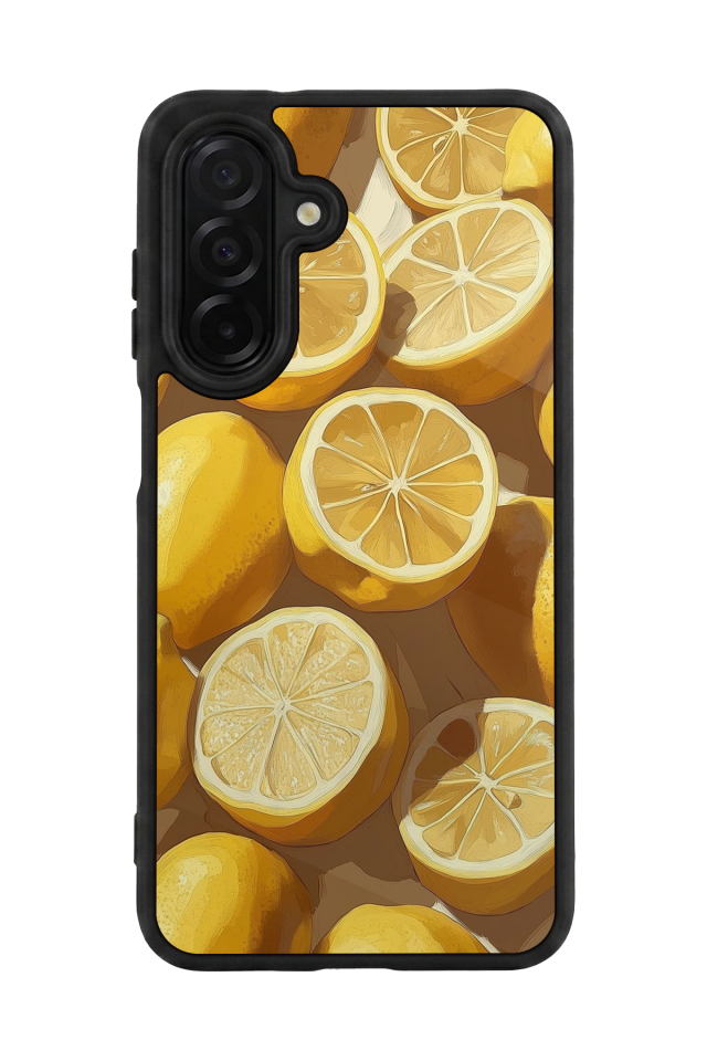 Samsung Galaxy A56 Uyumlu Limon Tasarımlı Glossy Premium Kılıf