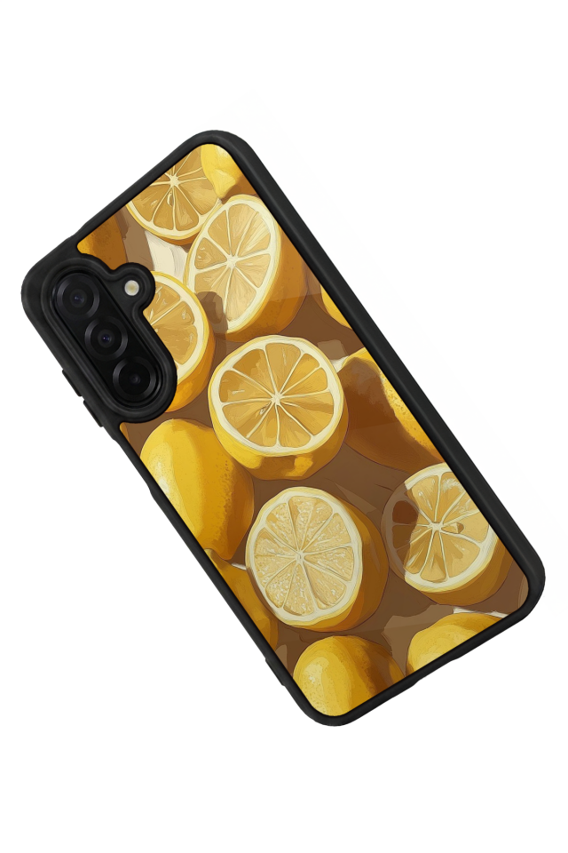 Samsung Galaxy A56 Uyumlu Limon Tasarımlı Glossy Premium Kılıf