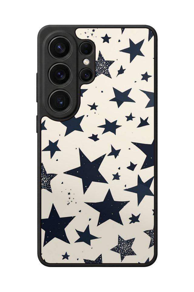 Samsung Galaxy S26 Ultra Uyumlu Retro Yildizlar Tasarımlı Glossy Premium Kılıf
