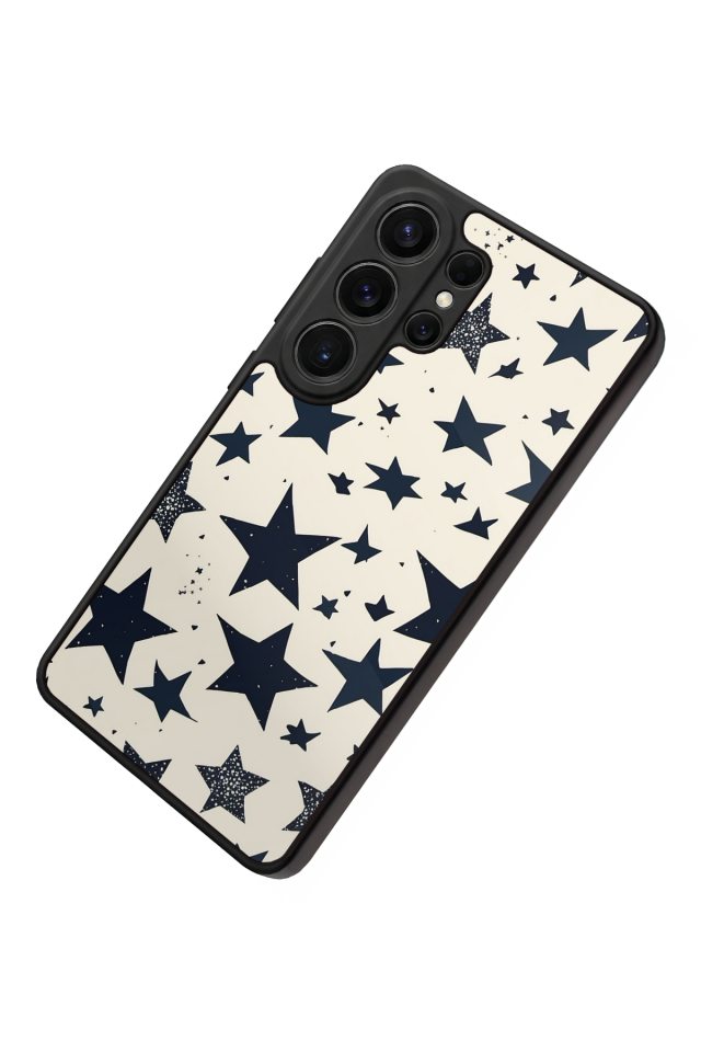 Samsung Galaxy S26 Ultra Uyumlu Retro Yildizlar Tasarımlı Glossy Premium Kılıf